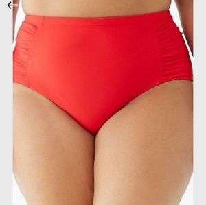 Plus size Ruched Bikini Bottoms
